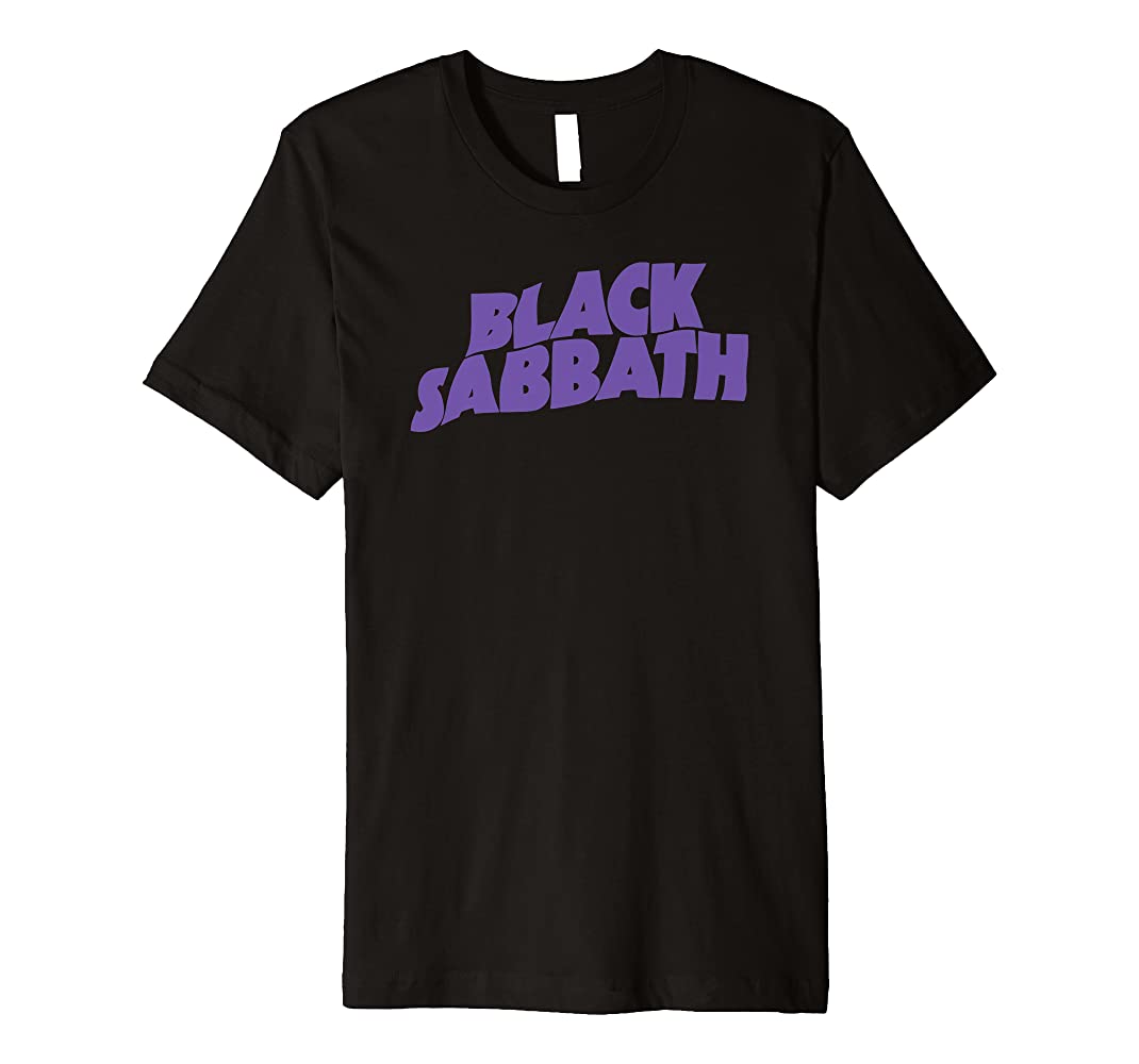Black Sabbath Logo Purple Officially Licensed Mens T Shirt Black