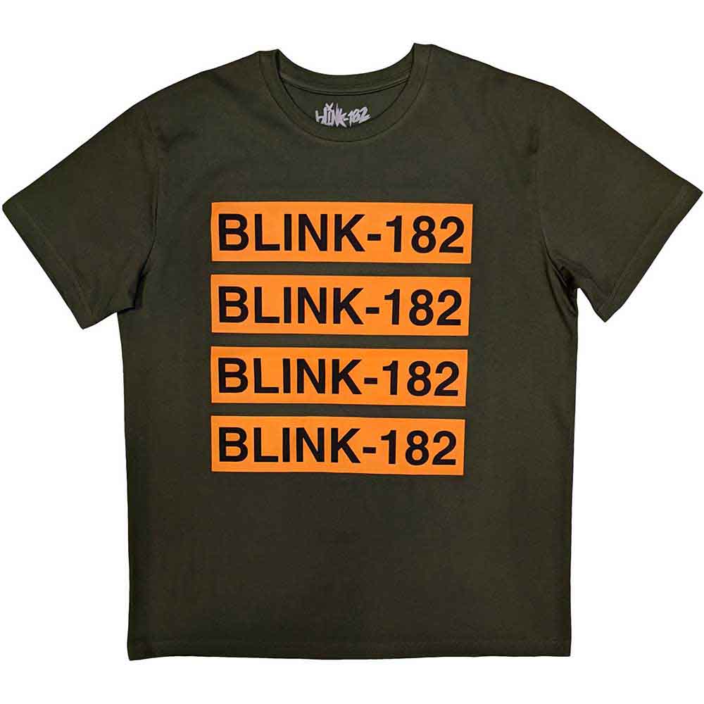 Blink-182 Log Repeat Mens T Shirt