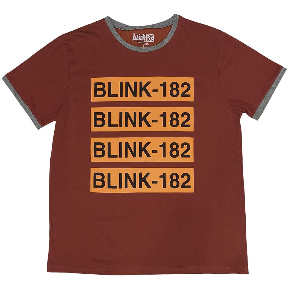 Blink-182 Logo Repeat Mens T Shirt