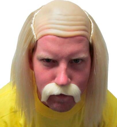 Blonde Wrestler Costume Mustache