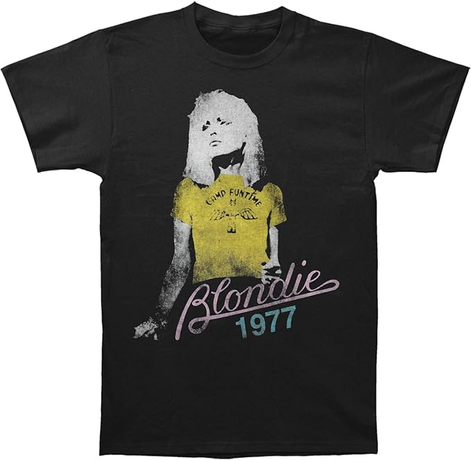 Blondie 1977 Debbie Harry Officially Licensed Mens T Shirt Black