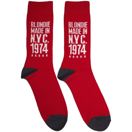 Blondie Made In NYC '74 Socks Red