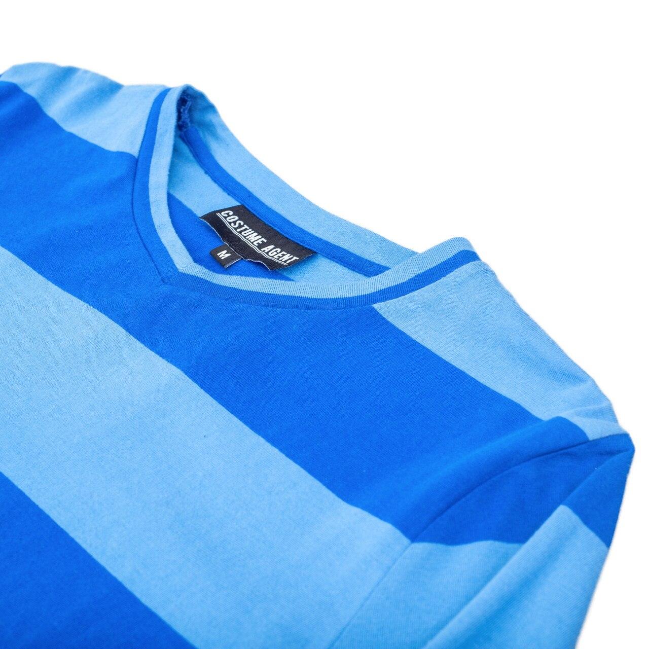 Blue and Detective Halloween Costume  Blue Striped Shirt