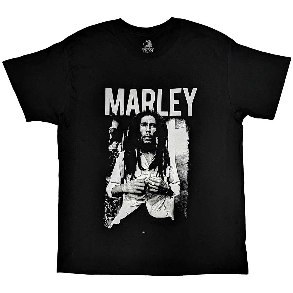 Bob Marley Black & White Mens T Shirt