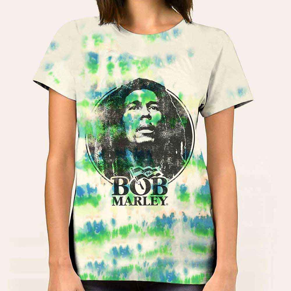 Bob Marley Black & White Logo Mens T Shirt