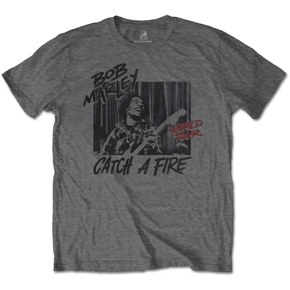Bob Marley Catch A Fire World Tour Mens T Shirt