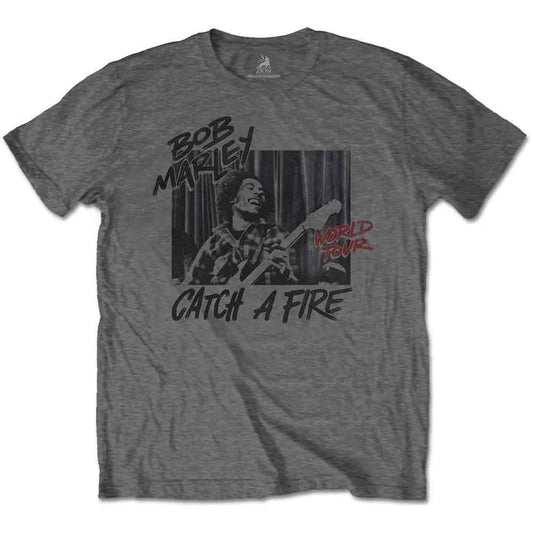 Bob Marley Catch A Fire World Tour Mens T Shirt