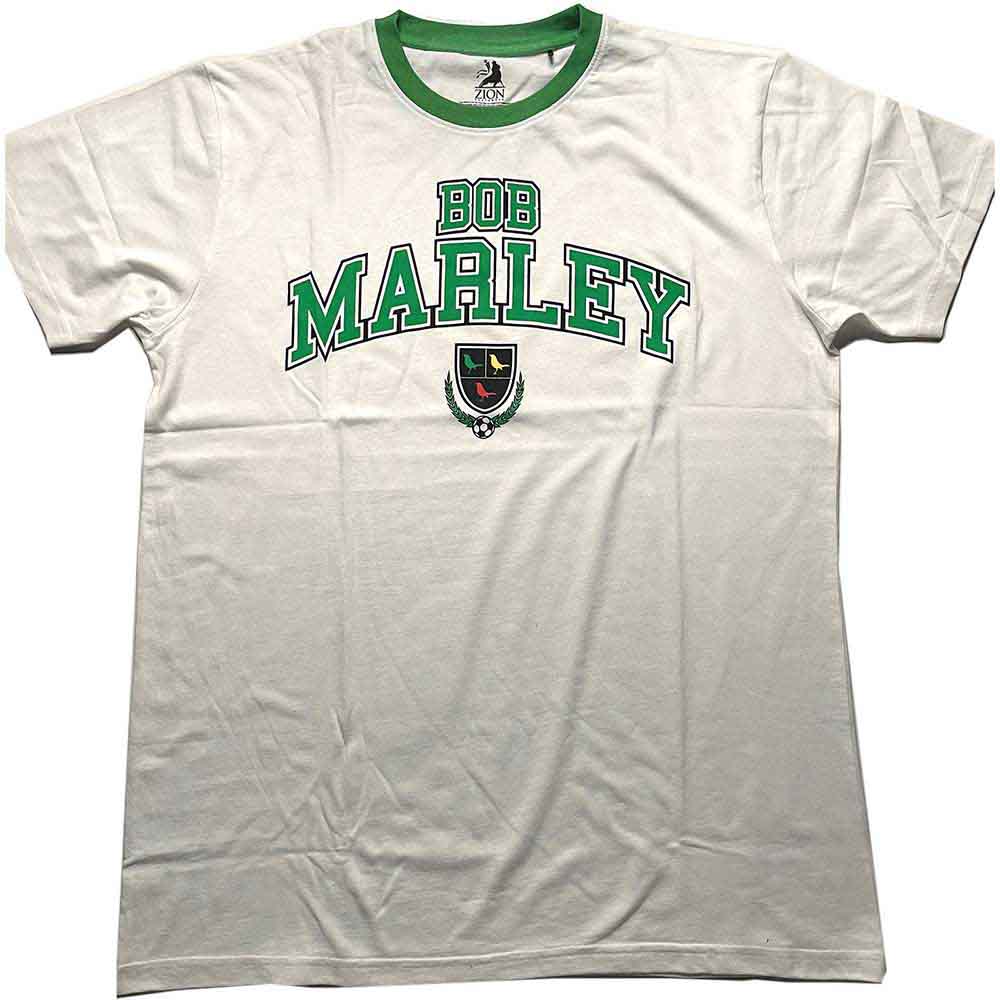 Bob Marley Collegiate Crest Mens T Shirt