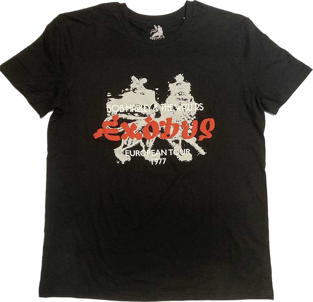 Bob Marley Exodus European Tour '77 Mens T Shirt