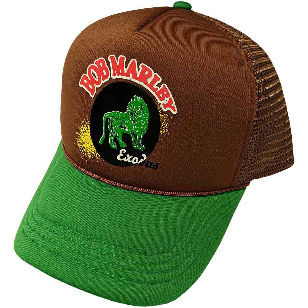 Bob Marley Exodus Lion Hat Brown, Green