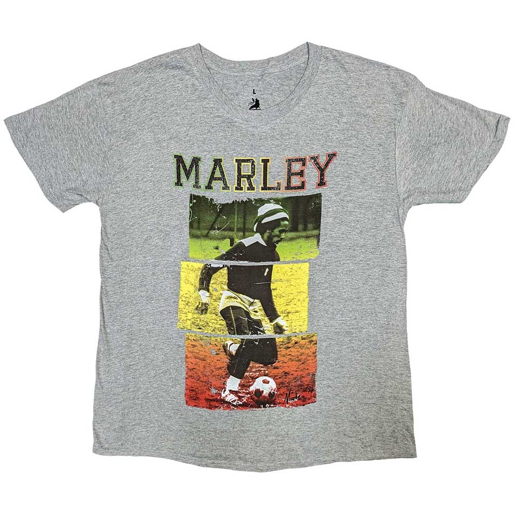 Bob Marley Football Text Mens T Shirt
