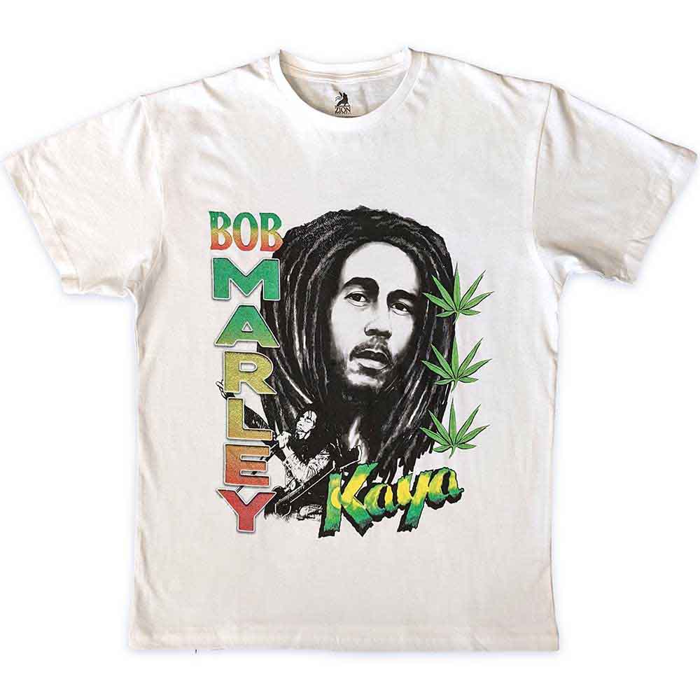 Bob Marley Kaya Illustration Mens T Shirt