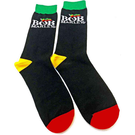 Bob Marley Logo Socks Black