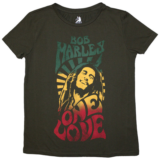 Bob Marley One Love Gradient Womens T Shirt