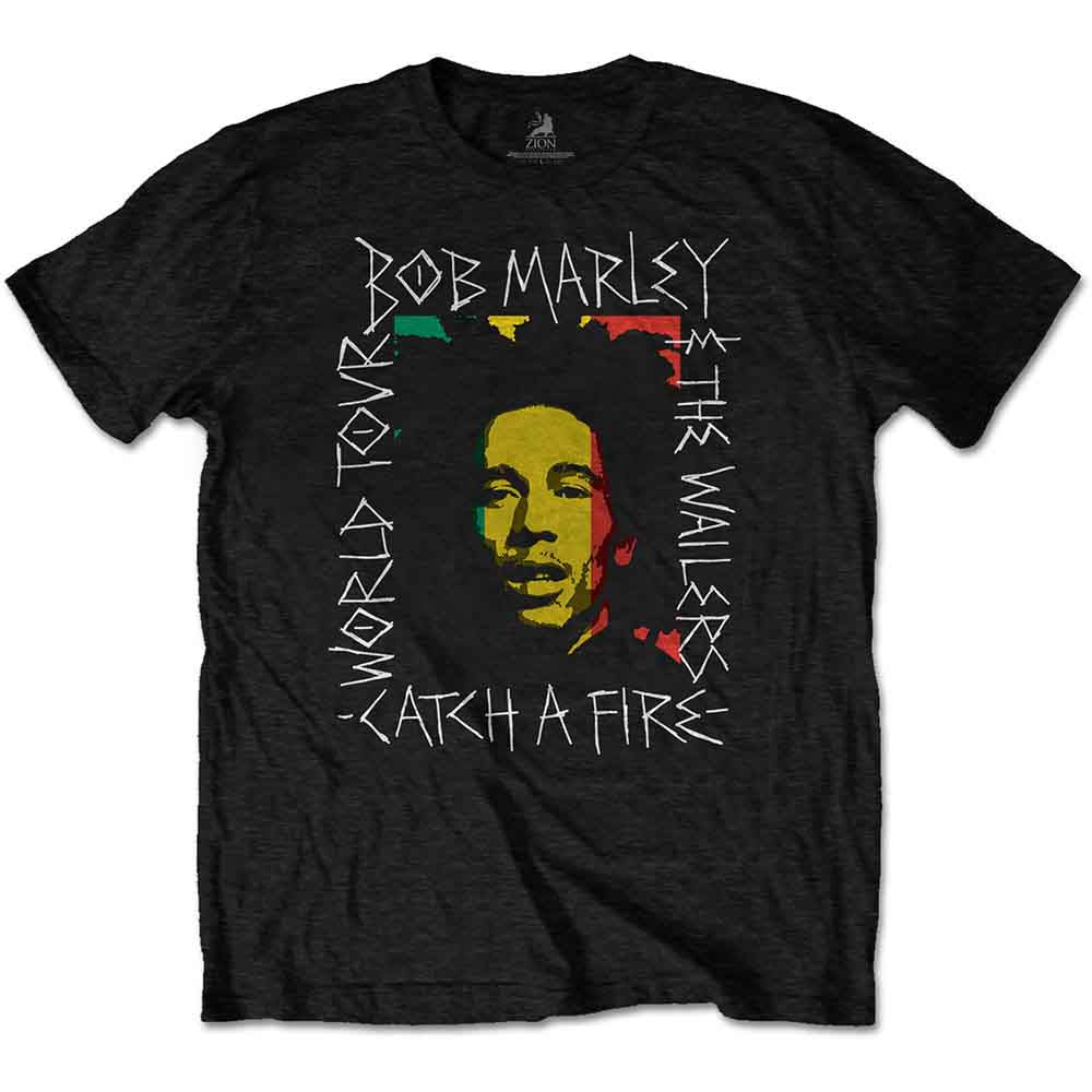 Bob Marley Rasta Scratch Mens T Shirt