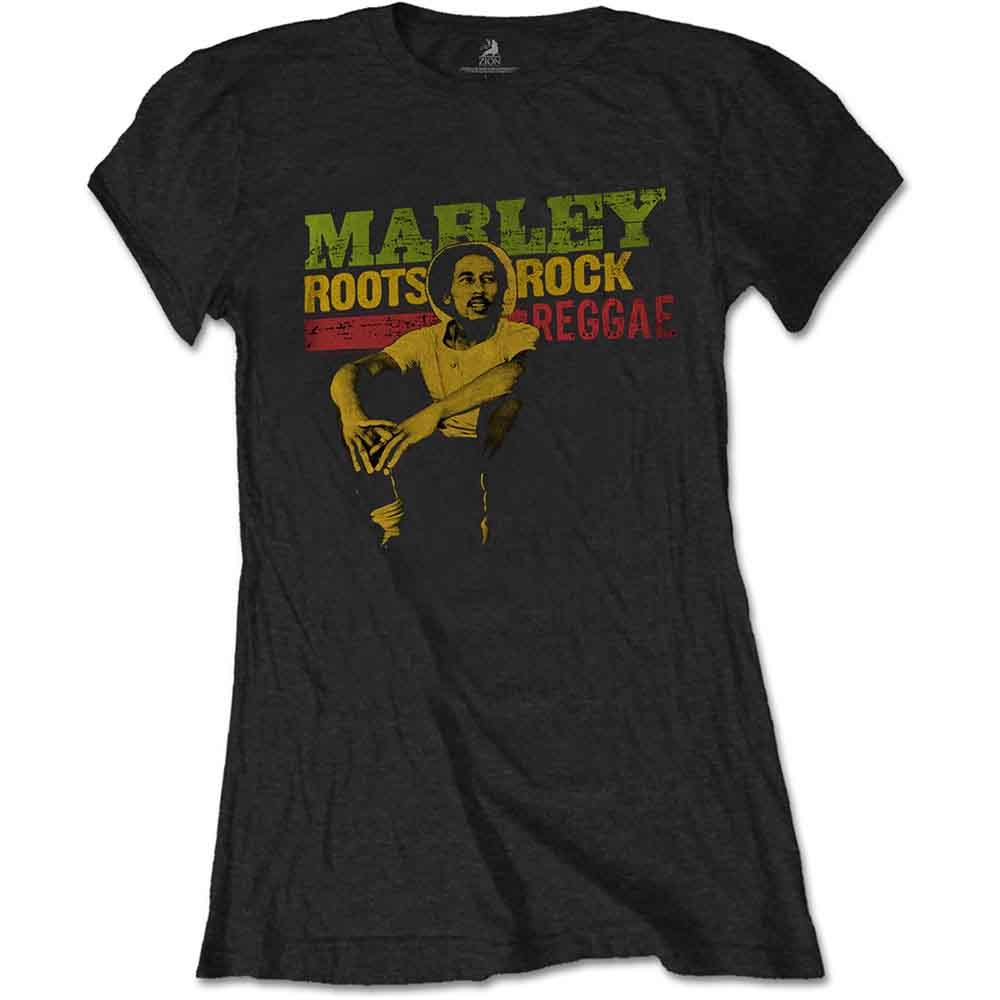 Bob Marley Roots, Rock, Reggae Womens T Shirt
