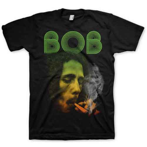 Bob Marley Smoking Da Erb Mens T Shirt