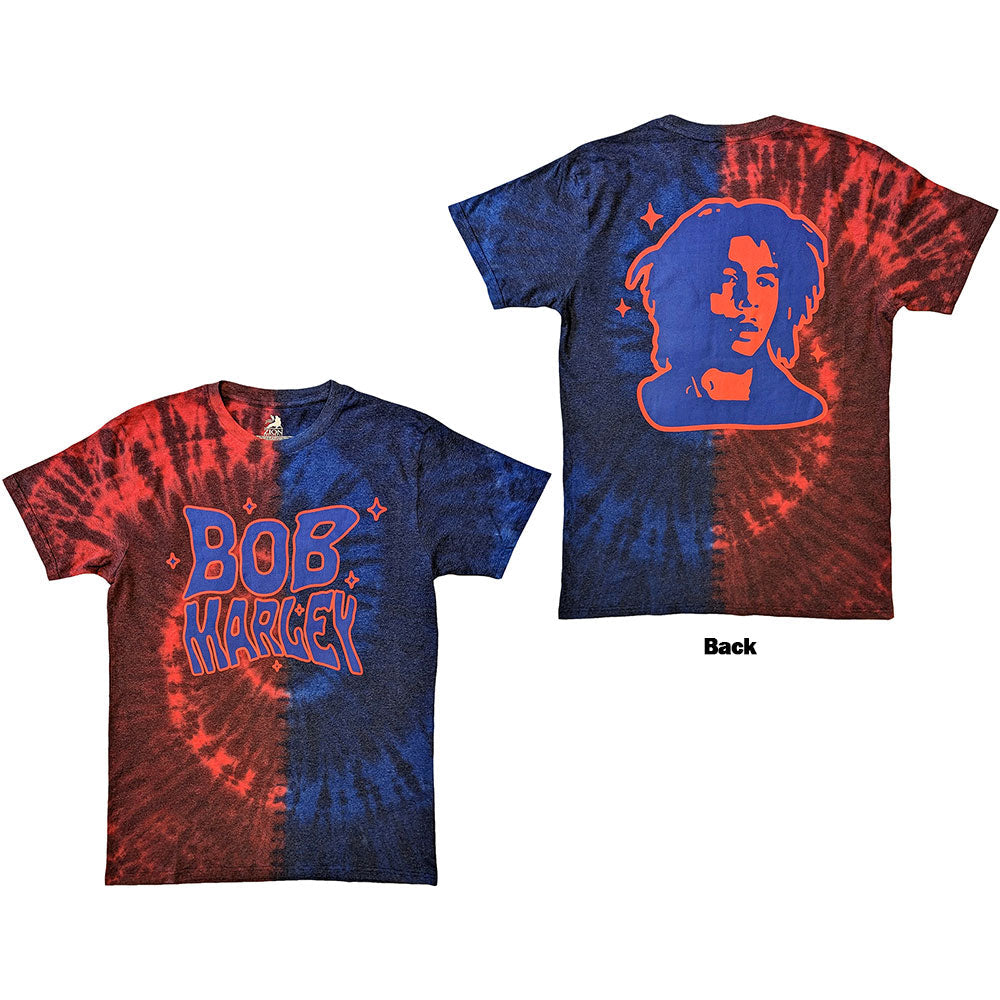 Bob Marley Trippy Text Mens T Shirt