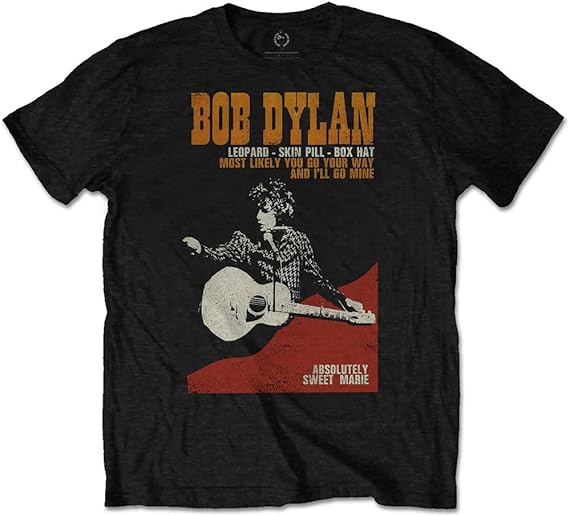 Bob Dylan Sweet Marie Officially Licensed Mens T Shirt Black
