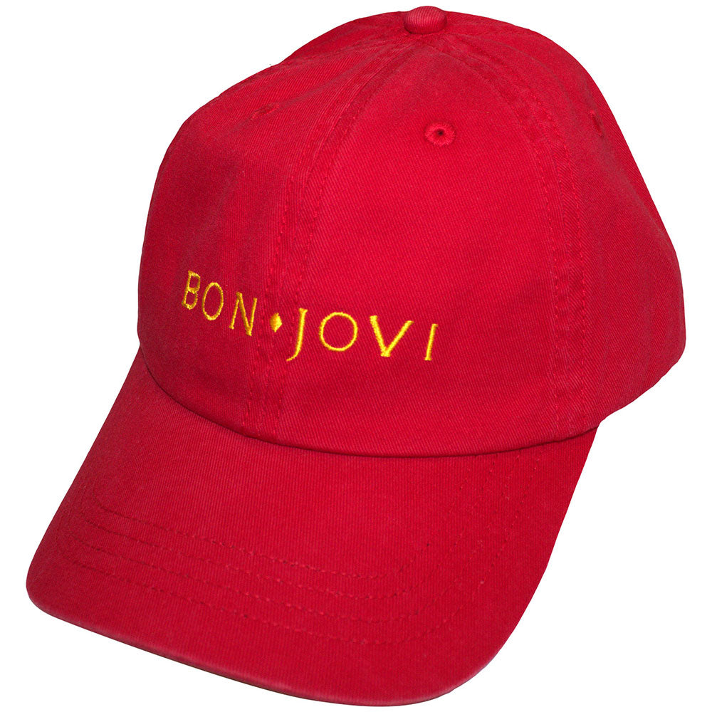 Bon Jovi Original Logo Hat Red
