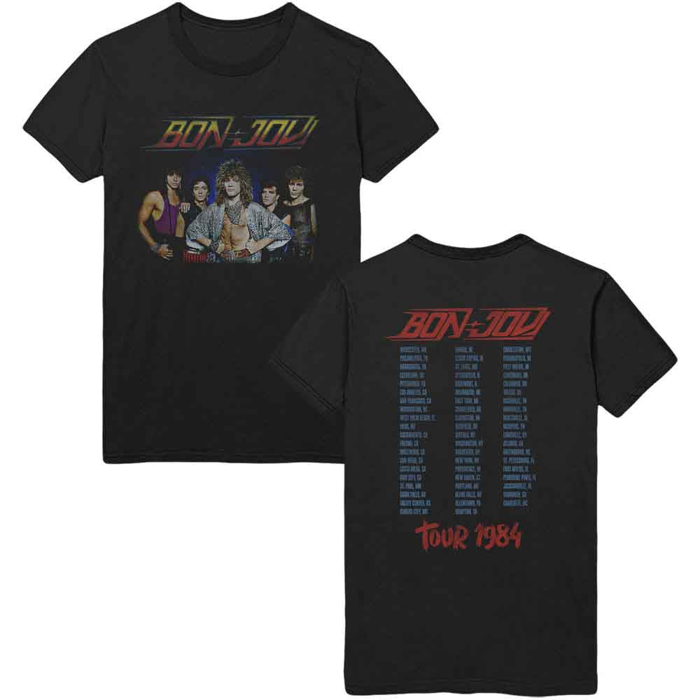 Bon Jovi Tour '84 Mens T Shirt