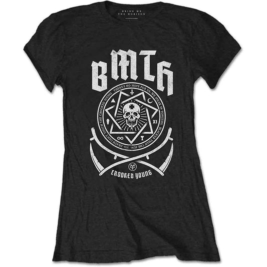 Bring Me The Horizon Crooked Womens T Shirt Black
