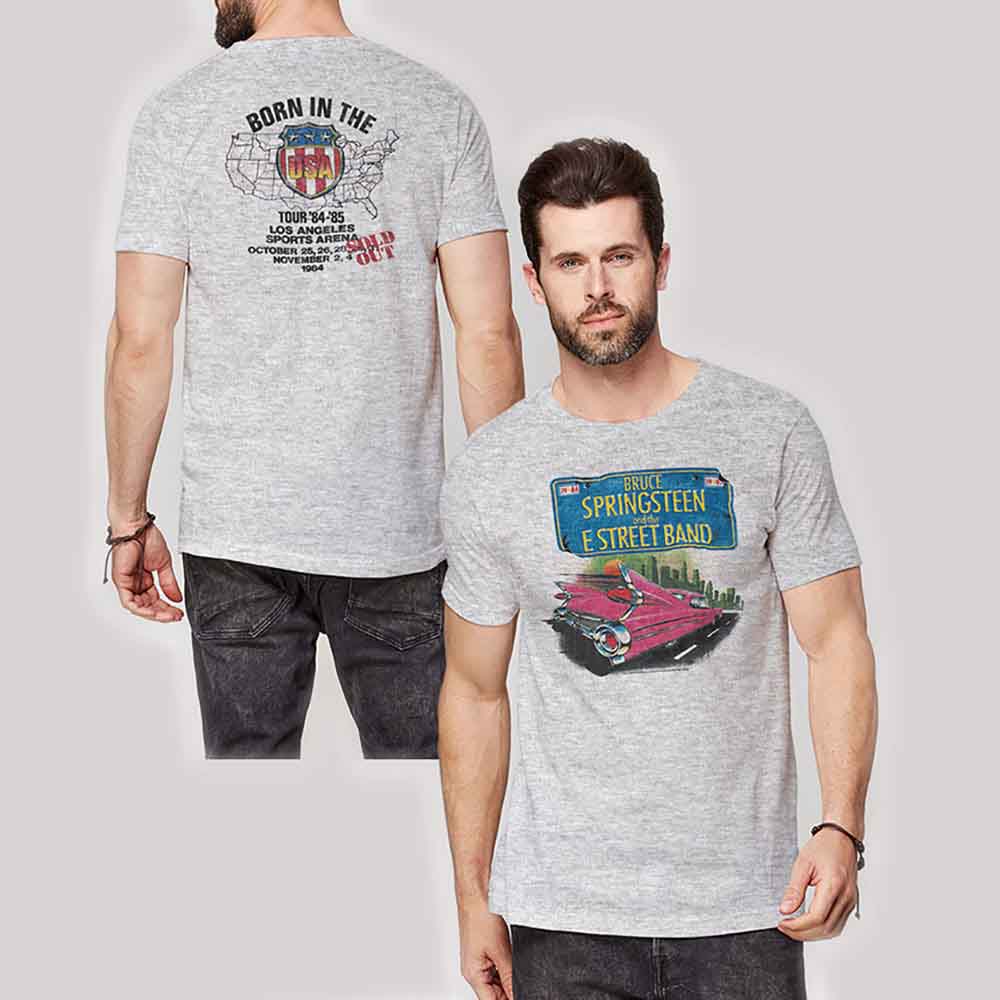 Bruce Springsteen Pink Cadillac Mens T Shirt