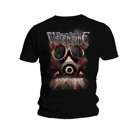 Bullet For My Valentine Temper Temper Gas Mask Mens T Shirt