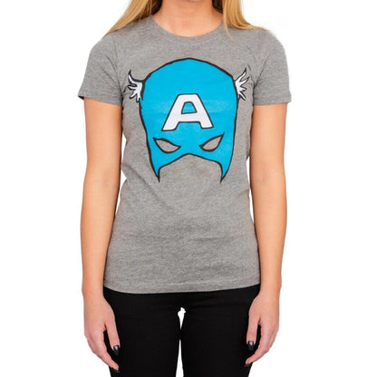 Captain America Big Blue A Mask T Shirt