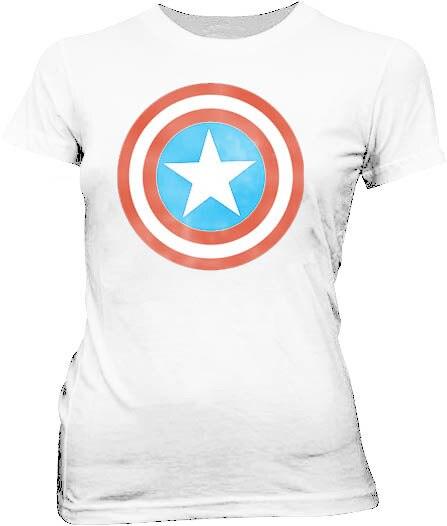 Captain America Distressed Icon T Shirt