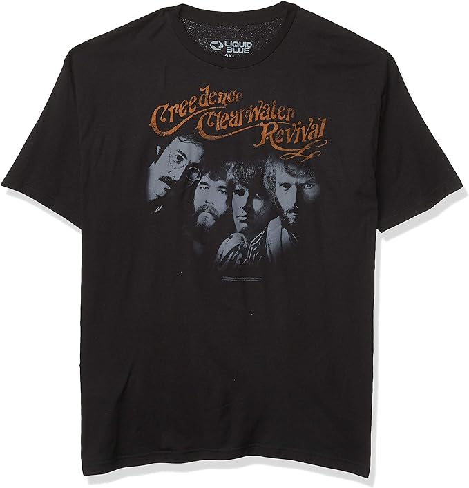 CCR Band Photo Creedence Clearwater Revival Mens T Shirt Black