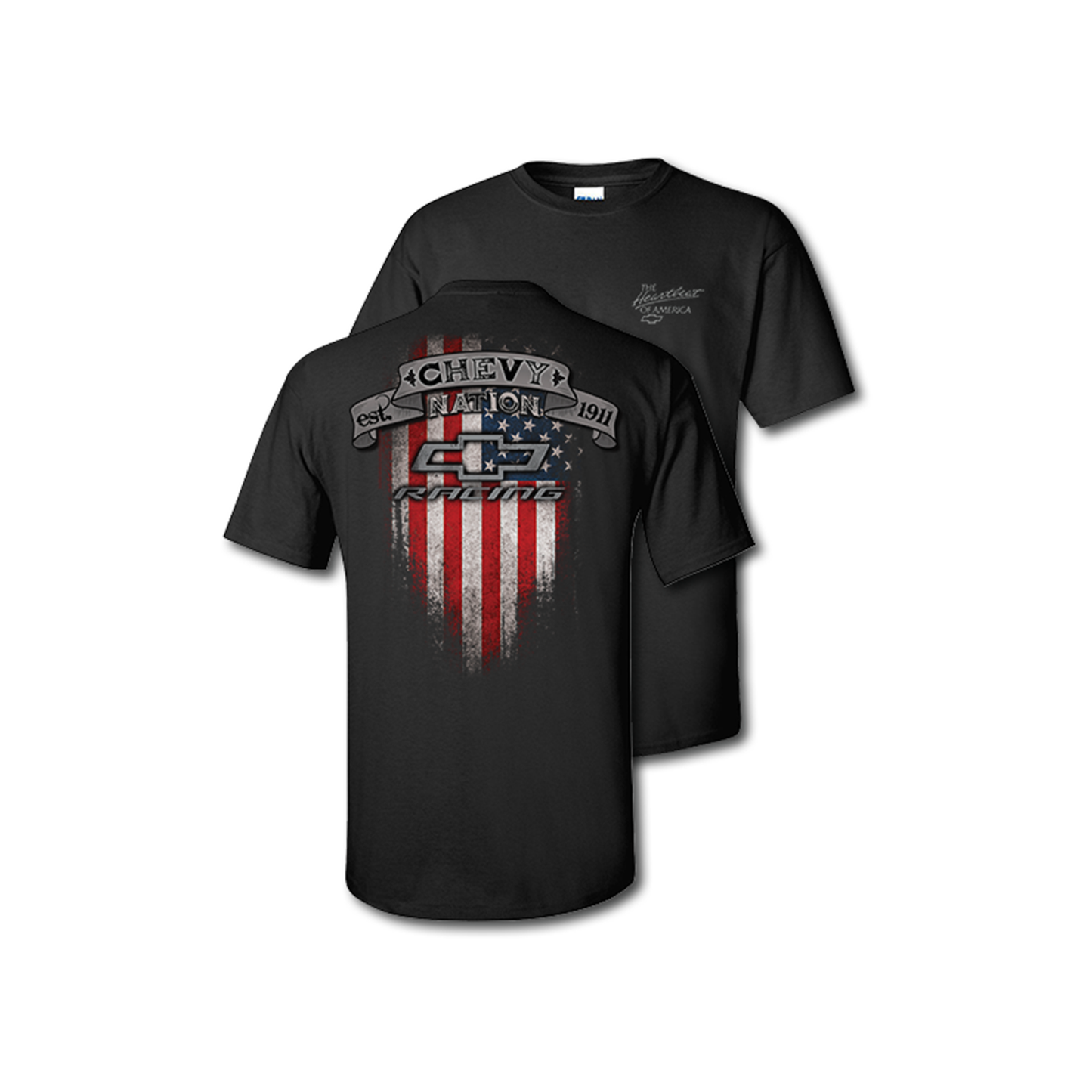 Chevy Racing "Chevy Nation" Mens T Shirt Black