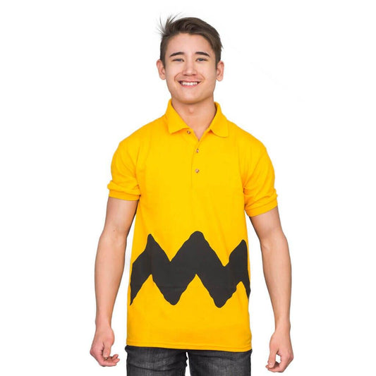 Charlie Brown Polo Button Up Costume T Shirt