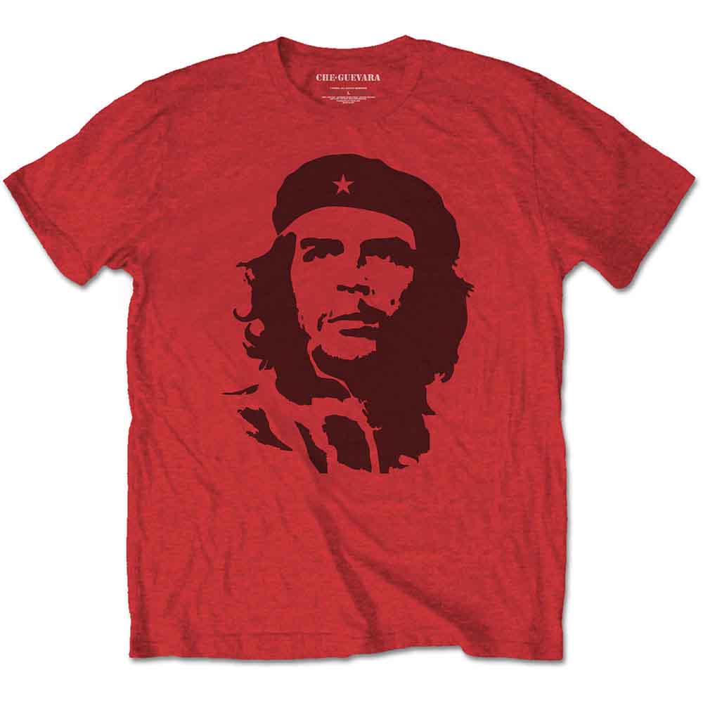 Che Guevara Black on Red Mens T Shirt