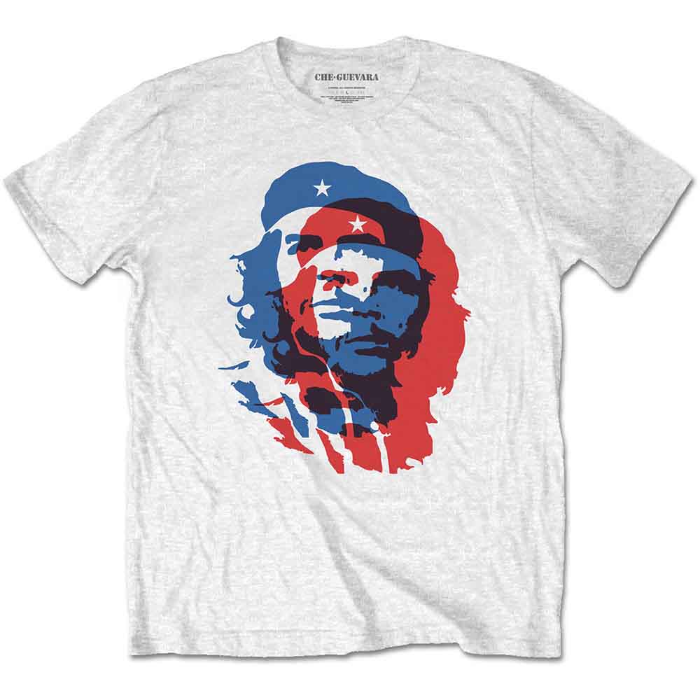 Che Guevara Blue and Red Mens T Shirt