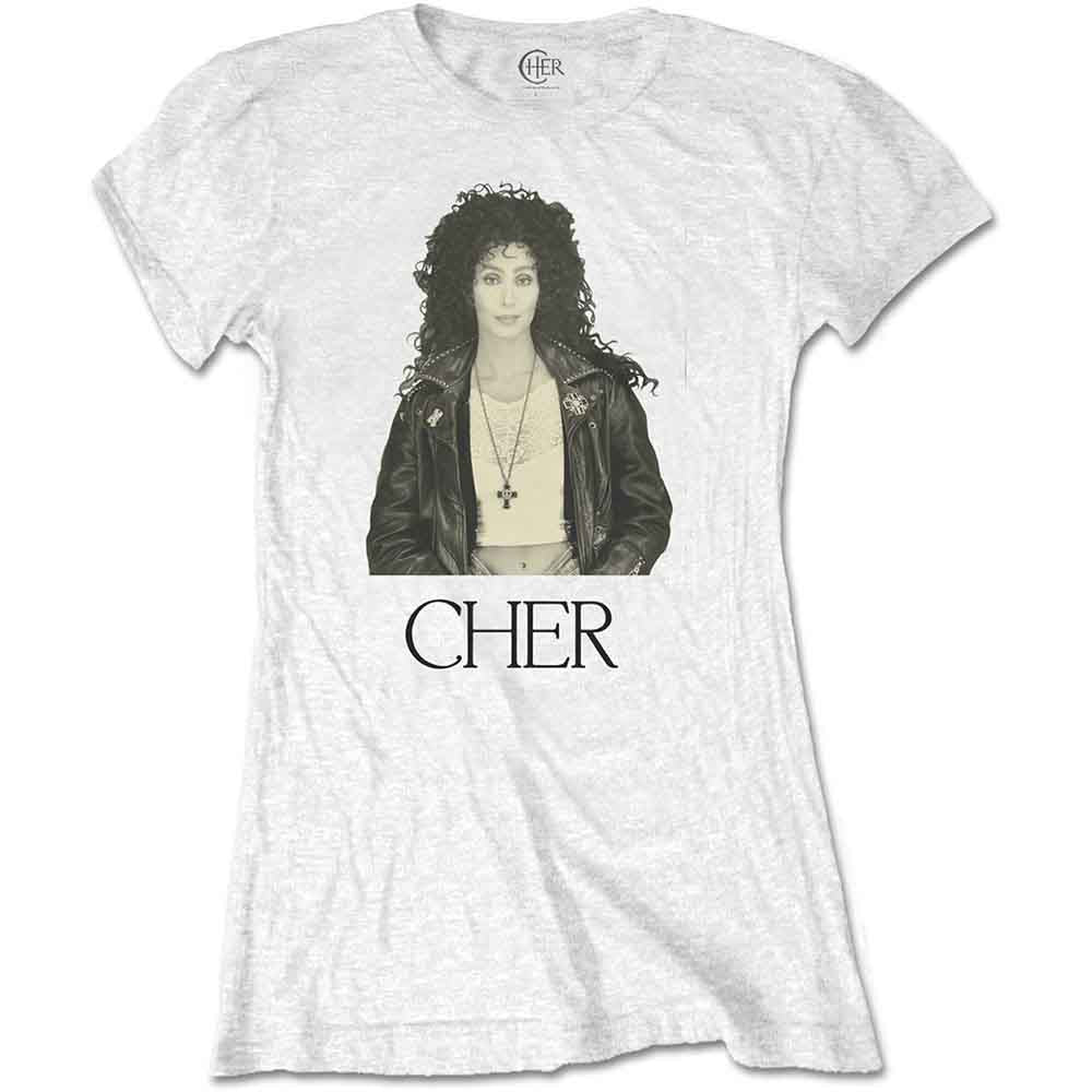 Cher Leather Jacket Womens T Shirt