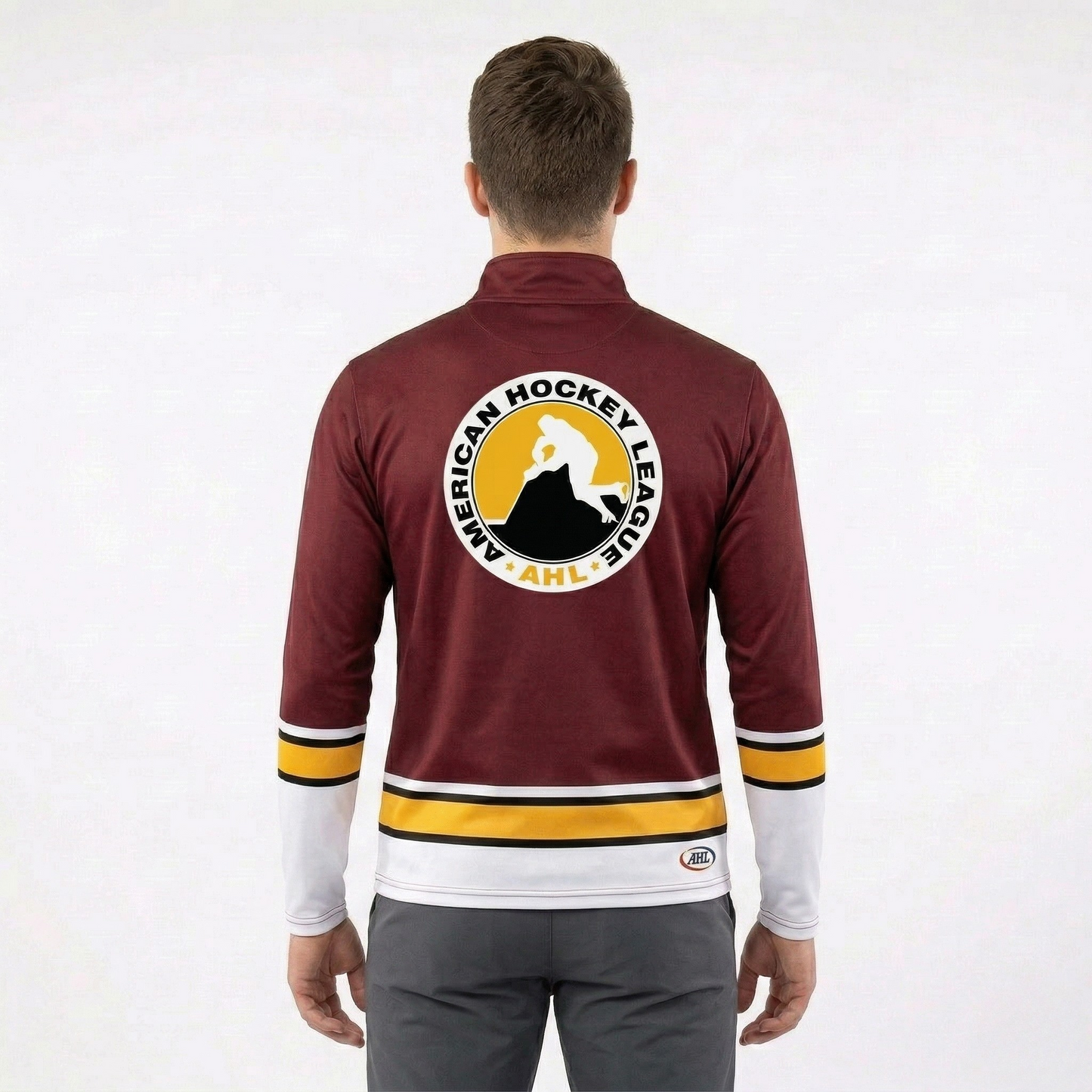 Chicago Wolves AHL Licensed Replica Performance 1/4 Zip Longsleeve Jersey Shirt