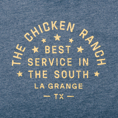 Paris Texas Apparel Co. The Chicken Ranch Mens T Shirt Navy Blue