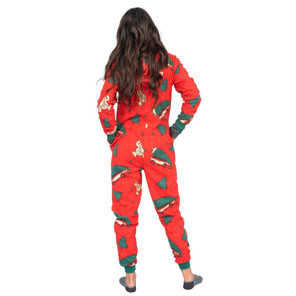 Christmas Vacation Moose Mug Full Pajama Jumpsuit