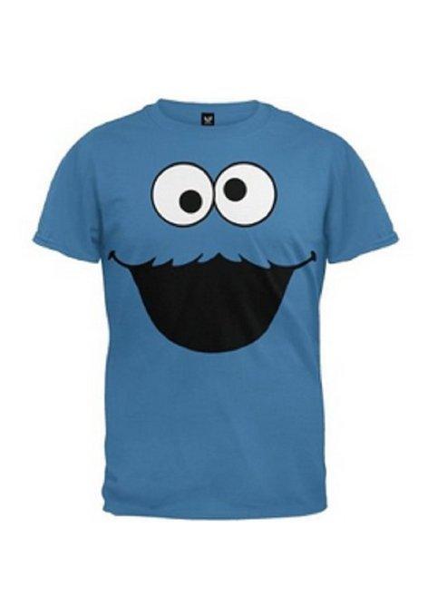 Cookie Monster Face Toddlers T Shirt