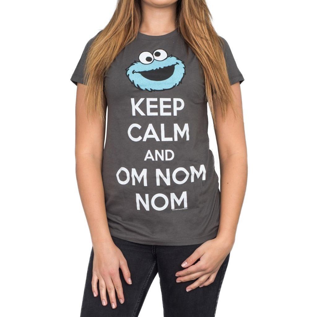 Cookie Monster Keep Calm And Om Nom Nom T Shirt