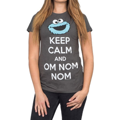 Cookie Monster Keep Calm And Om Nom Nom T Shirt