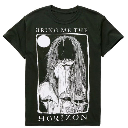 Bring Me The Horizon BMTH Faceless / Mushrooms Mens T Shirt Black
