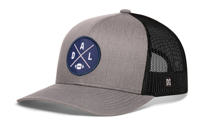 Dallas Trucker Haka Hat Gray-White DAL X Football Snapback
