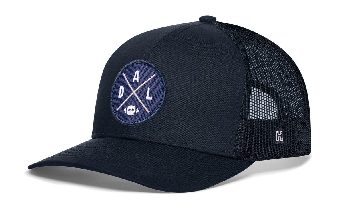 Dallas Trucker Haka Hat Gray-White DAL X Football Snapback