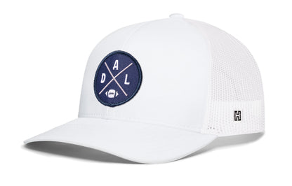 Dallas Trucker Haka Hat Gray-White DAL X Football Snapback