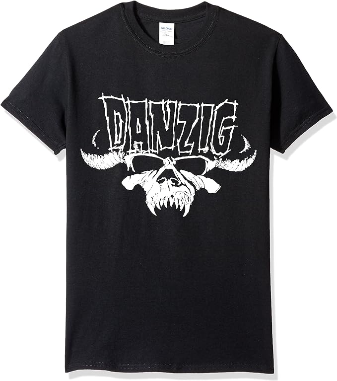 Danzig Skull Logo Officially Licensed Mens T Shirt Black