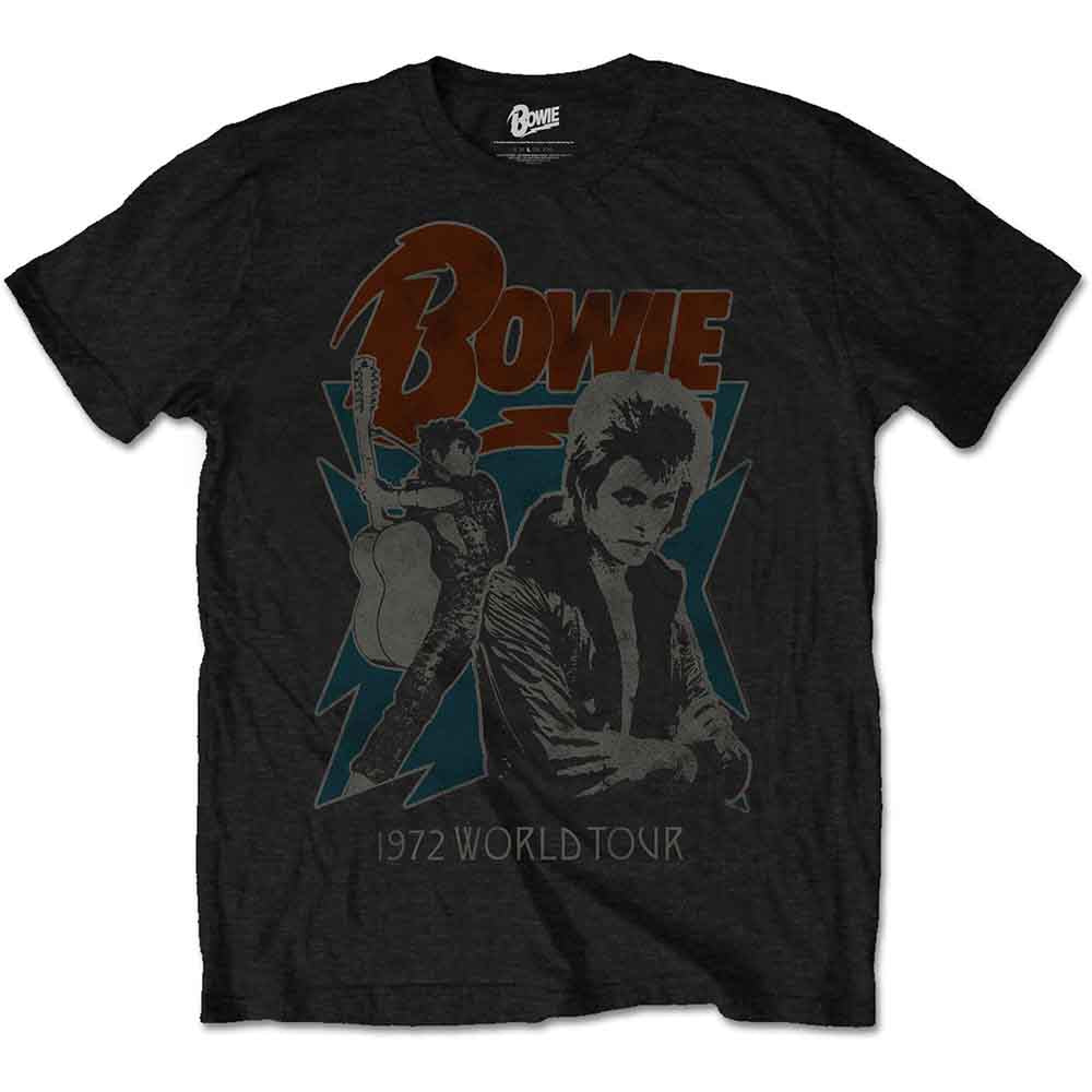 David Bowie 1972 World Tour Mens T Shirt