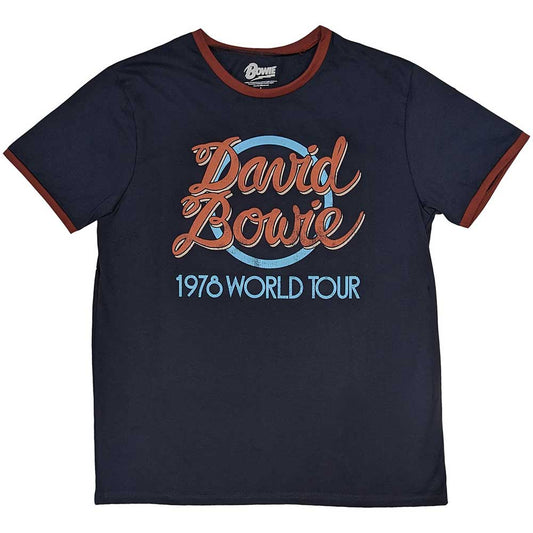 David Bowie 1978 World Tour Mens T Shirt