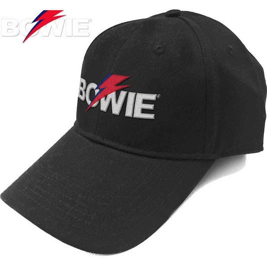David Bowie Aladdin Sane Bolt Logo Hat Black